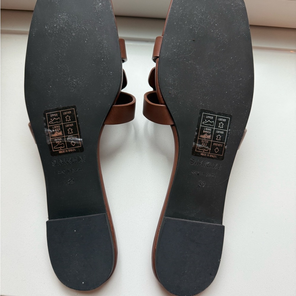 SIMKHAI monogram leather sandal - Picture 3 of 3